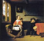 Nicolaes maes The Naughty Drummer Boy oil painting artist
